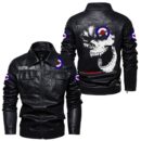 Custom Name Lambretta Skull Skull Leather Jacket - Personalized Logo Car Motorcycle Model