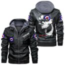 Custom Name Lambretta Skull Skull Leather Jacket - Personalized Logo Car Motorcycle Model