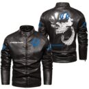 Custom Name Landini Skull Skull Leather Jacket - Personalized Logo Car Motorcycle Model