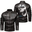 Custom Name Mazda Cx5 Skull Skull Leather Jacket - Personalized Logo Car Motorcycle Model