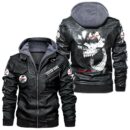 Custom Name Shelby Skull Leather Jacket - Personalized Logo Car Motorcycle Model