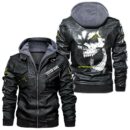 Custom Name Sherco Skull Leather Jacket - Personalized Logo Car Motorcycle Model