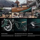 AKEZ Retro Electric Bike 1000W, 28mph, 94 Miles Range, 20"x4.0" Fat Tires, Full Suspension, UL Certified