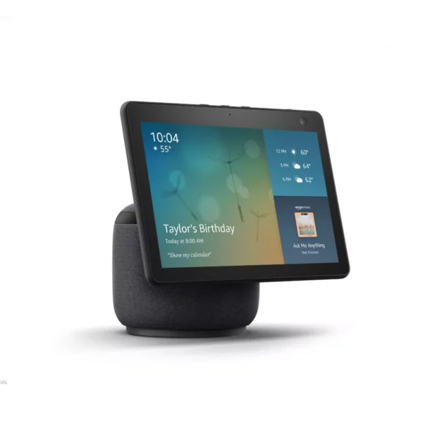 Amazon Echo Show 10 (3rd Gen) HD Smart Display with Alexa, 10.1" Screen, 13MP Camera, Charcoal