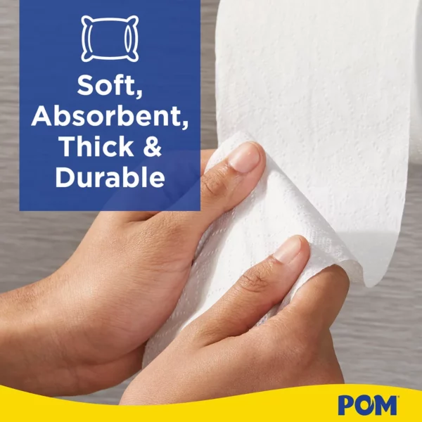 American Standart 2-Ply Bath Tissue, Septic Safe, 45 Rolls, Soft & Strong Toilet Paper - Image 5