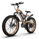 Aostirmotor 1500W Electric Mountain Bike, 26" Fat Tires, 48V 15Ah Battery, Aluminum Frame, Shimano 7-Speed, Disc Brakes, Adult Trail Bike