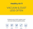 AprilAire 210 Replacement Filter MERV 11, 20x25x4, Whole House Air Purifier Accessory