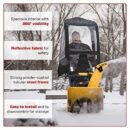 Arnold Deluxe Universal Snow Thrower Cab, Black - Fits 2 & 3-Stage Blowers, Includes Pouch & Reflective Fabric