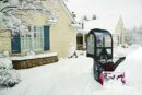 Arnold Deluxe Universal Snow Thrower Cab, Black - Fits 2 & 3-Stage Blowers, Includes Pouch & Reflective Fabric