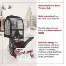 Arnold Deluxe Universal Snow Thrower Cab, Black - Fits 2 & 3-Stage Blowers, Includes Pouch & Reflective Fabric