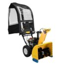 Arnold Deluxe Universal Snow Thrower Cab, Black - Fits 2 & 3-Stage Blowers, Includes Pouch & Reflective Fabric