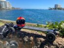 AT V.2 Carbon Fiber All-Terrain Electric Skateboard, 28MPH, 19-Mile Range, 3000W Dual Motor, Black, for Adults & Teens