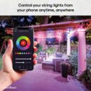 Atomi Smart WiFi Color String Lights 24ft Waterproof LED Alexa Google Compatible