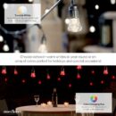 Atomi Smart WiFi Color String Lights 24ft Waterproof LED Alexa Google Compatible