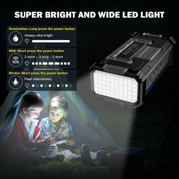 AVAPOW 6000A Car Jump Starter, Dual USB, LED Light, 12V Portable Power Pack for All Vehicles - Image 3