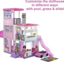 Barbie 60th Anniversary DreamHouse Playset with 2 Dolls, Car, and 100+ Accessories