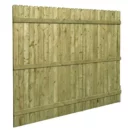 Barrette 6x8 ft Pressure-Treated Wood Privacy Fence Panel with Dog-Ear Design