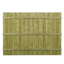 Barrette 6x8 ft Pressure-Treated Wood Privacy Fence Panel with Dog-Ear Design