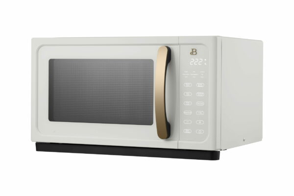 Beautiful 1.1 Cu ft 1000W Sensor Microwave Oven - White Icing, Kitchen Appliance - Image 3
