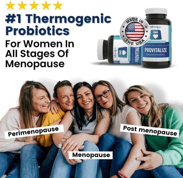 Better Body Co Provitalize Menopause Probiotic for Women - Boosts Metabolism & Energy, Reduces Hot Flashes - Image 3
