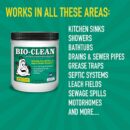 Bio-Clean Natural Drain Cleaner 2lb - Enzyme-Based, Eco-Friendly, 100 Treatments, Safe for Septic & Grease Traps