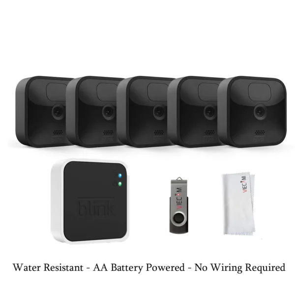 Blink Outdoor 5 Camera Kit - Wireless Weather-Resistant 1080p HD Security System with Night Vision & Local Storage - Image 2