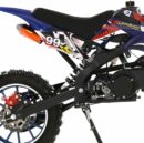 49cc Gas-Powered Mini Dirt Bike for Kids & Adults - 40 MPH, Disc Brakes, 150kg Capacity, Off-Road, Blue