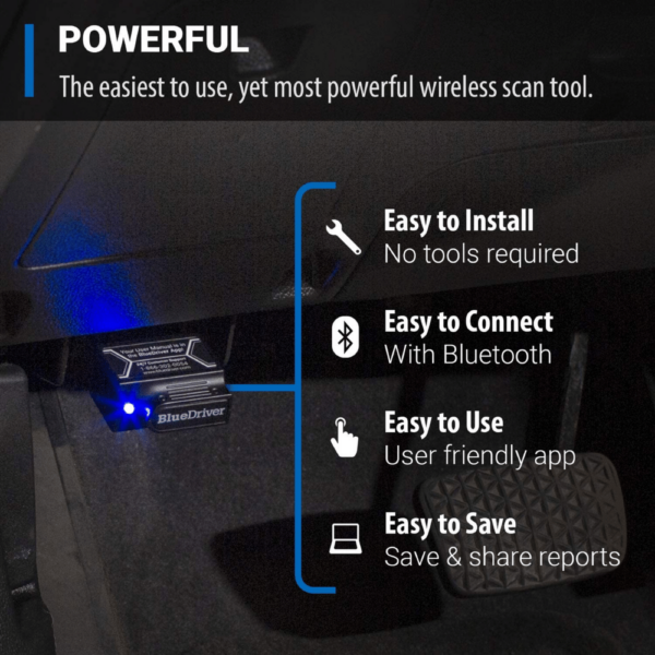 BlueDriver Bluetooth OBD2 Diagnostic Scan Tool for iOS & Android - Enhanced Vehicle Diagnostics - Image 2