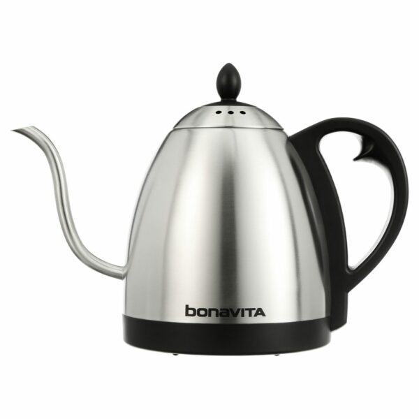 Bonavita 1.0L Variable Temp Gooseneck Electric Kettle, 1000W, Precise Pour, Silver - Image 10