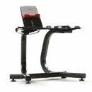 Bowflex SelectTech Dumbbell Stand with Media Rack, Ergonomic, Wheeled, Compact for Models 552/560/1090