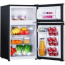 Brand 3.1 Cu.Ft 2-Door Compact Mini Fridge with Freezer, Energy Efficient, LED Light, Scratch-Resistant