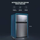 Brand 3.1 Cu.Ft 2-Door Compact Mini Fridge with Freezer, Energy Efficient, LED Light, Scratch-Resistant