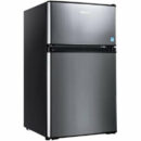 Brand 3.1 Cu.Ft 2-Door Compact Mini Fridge with Freezer, Energy Efficient, LED Light, Scratch-Resistant