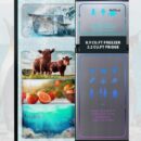 Brand 3.1 Cu.Ft 2-Door Compact Mini Fridge with Freezer, Energy Efficient, LED Light, Scratch-Resistant