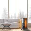 Brand 1500W Oil-Filled Radiant Electric Space Heater with Adjustable Thermostat, Safety Features, Portable Design
