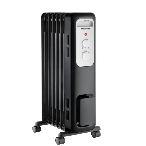 Brand 1500W Oil-Filled Radiant Electric Space Heater with Adjustable Thermostat, Safety Features, Portable Design - Image 10