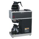 BUNN VPR-2GD Commercial 12-Cup Coffee Maker, Dual Warmers & Glass Decanters, Black Stainless Steel