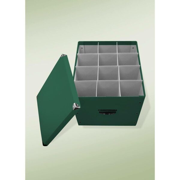 Byers' Choice Caroler Condo Storage Box, 12 Compartments, Durable Vinyl, 14"x15.5", USA Made - Image 3