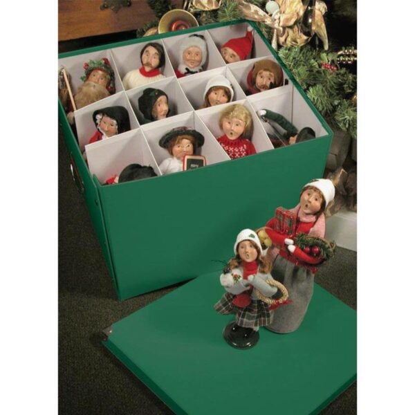Byers' Choice Caroler Condo Storage Box, 12 Compartments, Durable Vinyl, 14"x15.5", USA Made - Image 2