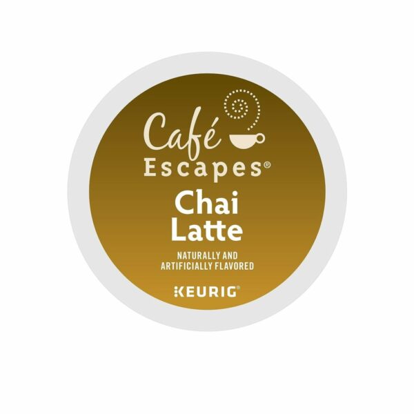 Cafe Escapes Chai Latte K-Cup Pods, 96 Ct - Black Tea & Spices, Keurig Compatible - Image 3