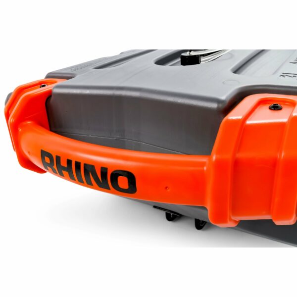 Camco Rhino 36-Gallon Portable RV Waste Tank 2-Pack with Hose & Accessories, Durable HDPE, No-Flat Wheels, Gray - Image 4