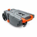 Camco Rhino 36-Gallon Portable RV Waste Tank 2-Pack with Hose & Accessories, Durable HDPE, No-Flat Wheels, Gray