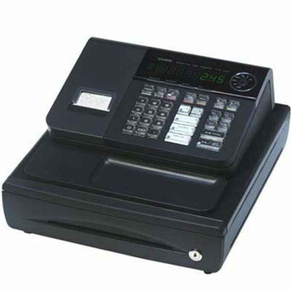 Casio PCR-T280 Cash Register - High-Speed Thermal Printer, Antibacterial Keyboard, 1200 PLUs, 8 Operators, 5 Department Keys - Image 2