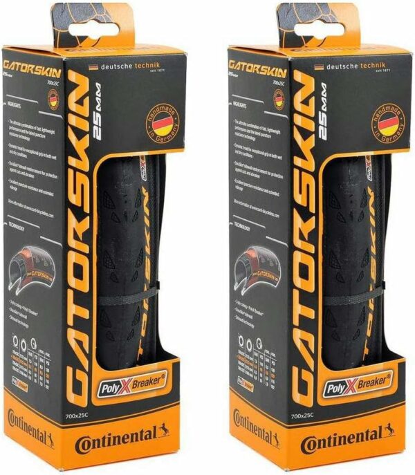 Continental GatorSkin DuraSkin Bike Tire - Lightweight, Durable Sidewall Protection