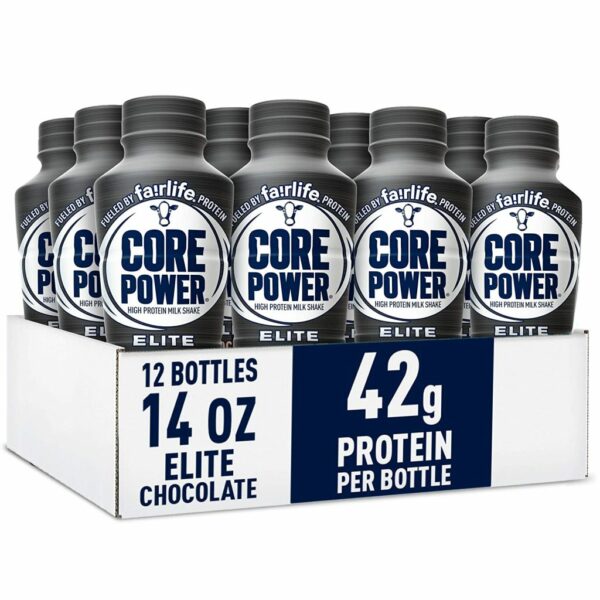 Core Power Elite Chocolate Protein Shake, 42g Protein, 14 Fl Oz, 12 Pack - Workout Recovery Drink - Image 11