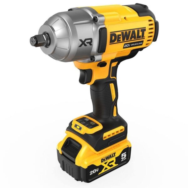 DEWALT 20V MAX XR 1/2" Cordless Impact Wrench Kit, High Torque, LED, Battery & Charger - Image 3