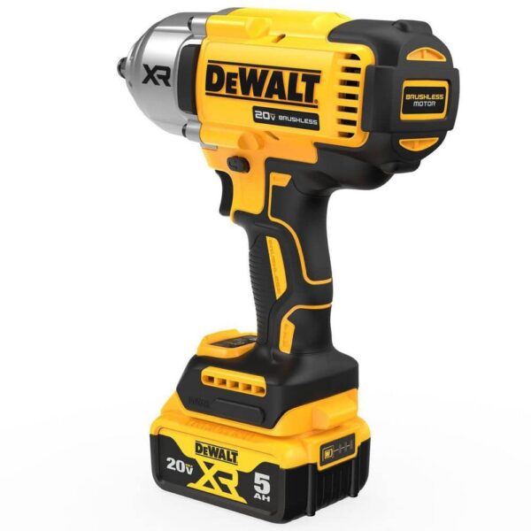 DEWALT 20V MAX XR 1/2" Cordless Impact Wrench Kit, High Torque, LED, Battery & Charger - Image 7
