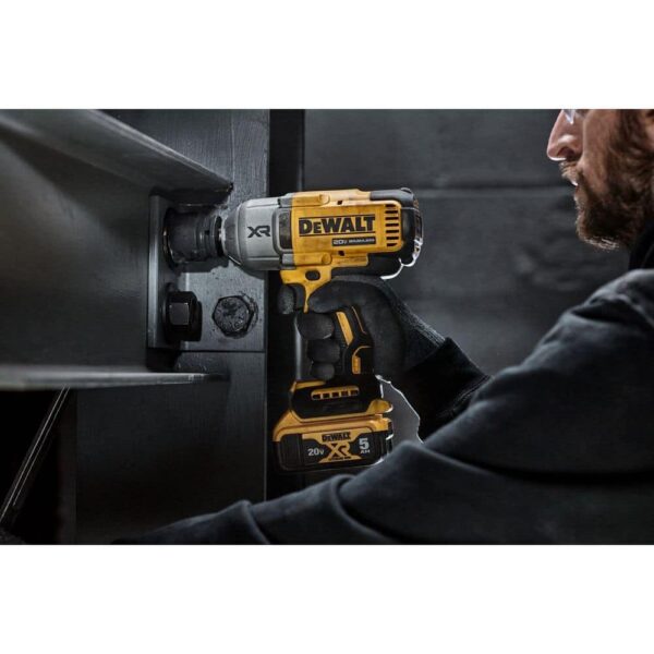 DEWALT 20V MAX XR 1/2" Cordless Impact Wrench Kit, High Torque, LED, Battery & Charger - Image 8