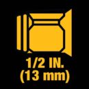 DEWALT 20V MAX XR 1/2" Cordless Impact Wrench Kit, High Torque, LED, Battery & Charger