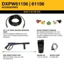 DEWALT 4400 PSI Gas Pressure Washer, 4.0 GPM, 420cc, Heavy-Duty, 50 ft Hose, 5 Nozzles